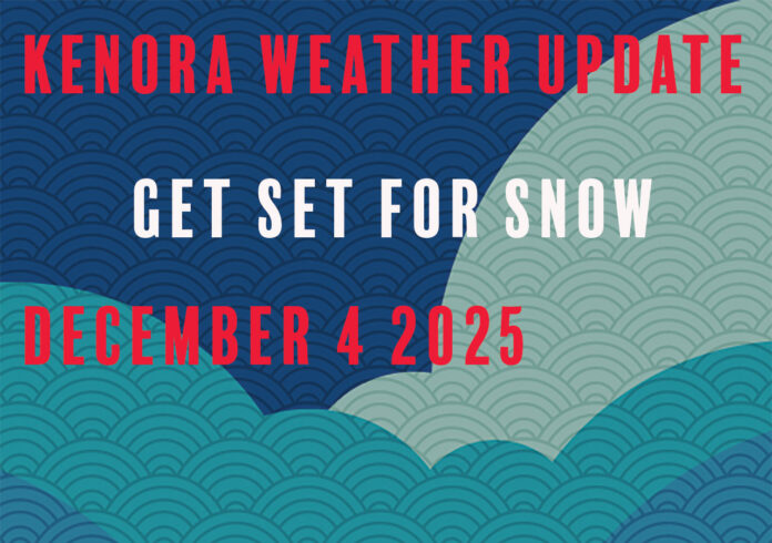 Kenora–Lake of the Woods: Snow 5–10 cm today with south gusts to 50 km/h. High −10. Wind chill −31 this morning. Flurries return Friday. Cold weekend aheadq Kenora–Lake of the Woods: Snow 5–10 cm today with south gusts to 50 km/h. High −10. Wind chill −31 this morning. Flurries return Friday. Cold weekend ahead