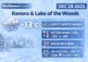 December 28, 2025: Kenora, Grassy Narrows, Whitedog FN & Lake of the Woods Weather Focus — Bitter Wind Chills and Frostbite Risk Kenora and Lake of the Woods Region Weather including Whitedog FN and Grassy Narrows FN