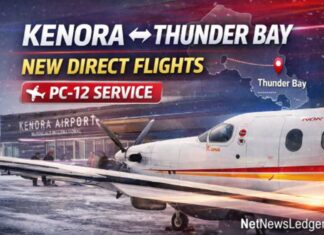 Kenora Airport Authority, North Star Air Launch Direct Kenora–Thunder Bay Passenger Service Starting Jan. 15 Kenora is getting a new, direct air link to Thunder Bay. ✈️ The Kenora Airport Authority and North Star Air have announced scheduled passenger service between Kenora (YQK) and Thunder Bay (YQT) starting January 15, 2026