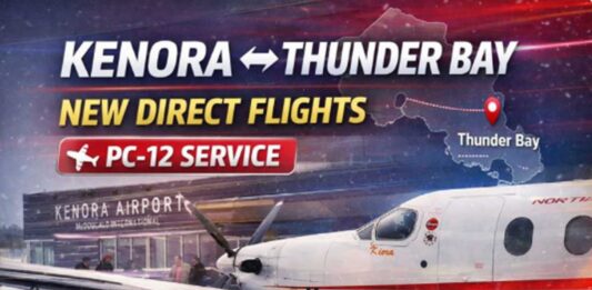 Kenora Airport Authority, North Star Air Launch Direct Kenora–Thunder Bay Passenger Service Starting Jan. 15 Kenora is getting a new, direct air link to Thunder Bay. ✈️ The Kenora Airport Authority and North Star Air have announced scheduled passenger service between Kenora (YQK) and Thunder Bay (YQT) starting January 15, 2026