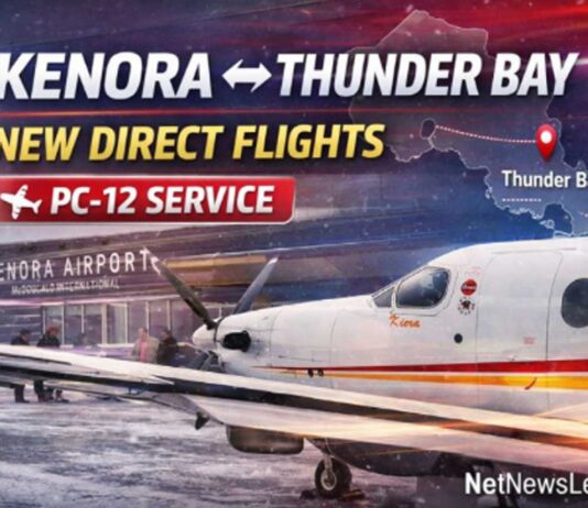 Kenora Airport Authority, North Star Air Launch Direct Kenora–Thunder Bay Passenger Service Starting Jan. 15 Kenora is getting a new, direct air link to Thunder Bay. ✈️ The Kenora Airport Authority and North Star Air have announced scheduled passenger service between Kenora (YQK) and Thunder Bay (YQT) starting January 15, 2026