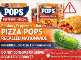 Pillsbury Pepperoni + Bacon Pizza Pops Recalled Nationwide Over Possible E. coli O26 Contamination Pillsbury Pizza Pops Recall