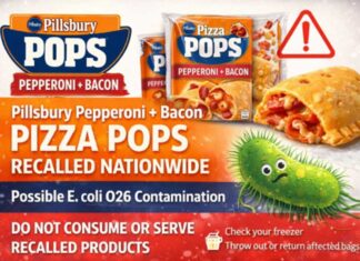 Pillsbury Pepperoni + Bacon Pizza Pops Recalled Nationwide Over Possible E. coli O26 Contamination Pillsbury Pizza Pops Recall