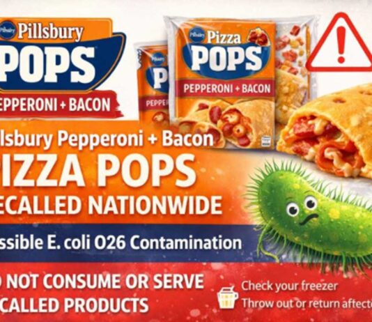 Pillsbury Pepperoni + Bacon Pizza Pops Recalled Nationwide Over Possible E. coli O26 Contamination Pillsbury Pizza Pops Recall