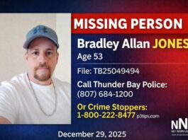 Thunder Bay Police Seek Public Help to Locate Missing Man Bradley Allan Jones TBPS seek help locating missing Bradley Allan Jones, 53, last contacted July 2025 in Thunder Bay