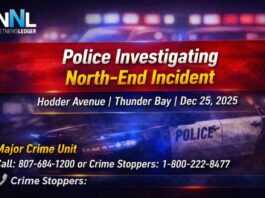 Police Investigation Continues in Regent Street Neighbourhood Following Sudden Death The Thunder Bay Police Service is investigating an incident that resulted in injuries to an adult male in the city’s north end.