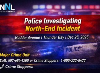 Thunder Bay Police Investigating North-End Incident That Sent Man to Hospital The Thunder Bay Police Service is investigating an incident that resulted in injuries to an adult male in the city’s north end.