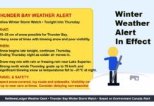 Thunder Bay Weather Focus: Winter Storm Watch Brings Snow, Wind and Possible Freezing Rain Thunder Bay faces a winter storm watch with 15–25 cm of snow, strong north winds, blowing snow and possible freezing rain from tonight into Thursday night.