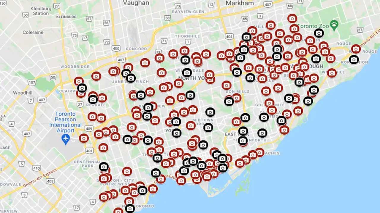 Traffic cameras in Toronto