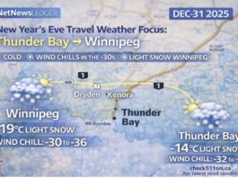 Travel Update – Heading West to Winnipeg for the New Year’s Weekend – Here is what you need to know! Before you go (and during the trip): check 511on.ca for the latest Ontario road conditions and any travel advisories or closures along Highway 17.