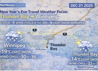 Travel Update – Heading West to Winnipeg for the New Year’s Weekend – Here is what you need to know! Before you go (and during the trip): check 511on.ca for the latest Ontario road conditions and any travel advisories or closures along Highway 17.