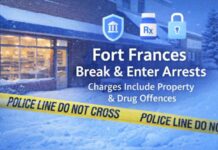Fort Frances Break-and-Enter Investigation Leads to Two Arrests, OPP Say Fort Frances break and enter leads to two charged; OPP outline offences and potential penalties.