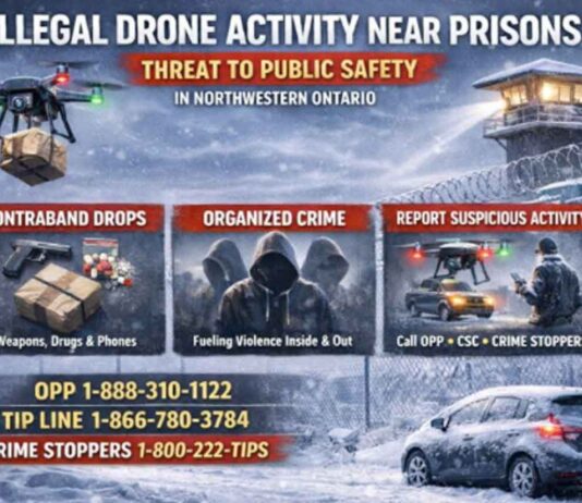 Illegal Drone Activity Near Ontario Jails and Prisons Pose Threat to Public Safety Illegal Drones near Jails and Prisons in Ontario