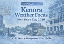 January 1, 2026: Kenora, Grassy Narrows & Lake of the Woods Weather Update — Bright Breaks Today, But Wind Chills Stay Dangerous Kenora and Lake of the Woods weather for New Year’s Day 2026: light snow early then a mix of sun and cloud with a high near -17°C. Wind chills near -32 this morning and -32 overnight bring frostbite risk. Sunny Friday, then snow chances increase into the weekend