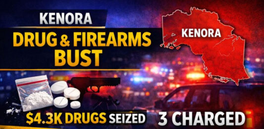 Three Charged After Kenora OPP Street Crime Unit Drug and Firearms Investigation Kenora OPP seize meth, MDMA, hydromorphone and 2 firearms; three charged, court set for Mar 9, 2026.