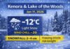January 11, 2026: Kenora & Lake of the Woods Detailed Weather Forecast — Light Snow Now, More Snow Midday Kenora Weather