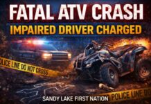 Sandy Lake ATV Crash Claims Life, Impaired Driver Faces Charges A fatal ATV collision in Sandy Lake First Nation has led to charges against a 24-year-old driver.