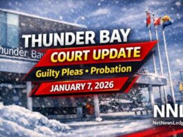 Thunder Bay Man Given Suspended Sentence, Probation After Guilty Pleas in Multiple Cases Court Case Update Thunder Bay Court
