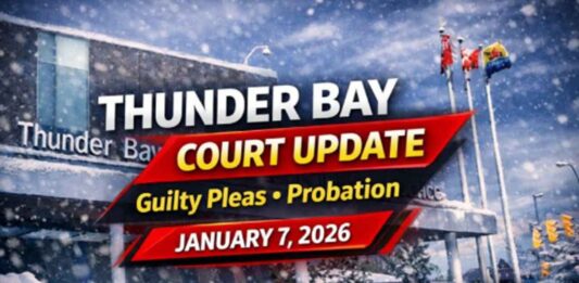 Thunder Bay Man Given Suspended Sentence, Probation After Guilty Pleas in Multiple Cases Court Case Update Thunder Bay Court