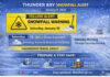 January 9, 2026: Thunder Bay Under Yellow Snowfall Alert – Heavy Snowfall Expected Saturday Yellow Alert Snowfall Warning