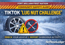 Fort William First Nation Warns of Viral ‘Lug Nut Challenge’ as Safety Concerns Spread Across Northwestern Ontario FWFN warns of viral “lug nut” prank; residents urged to check vehicles and report tampering.