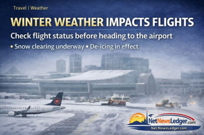 Winter weather disrupts flights; check your airline status before heading to the airport today Winter weather disrupts flights; check your airline status before heading to the airport today