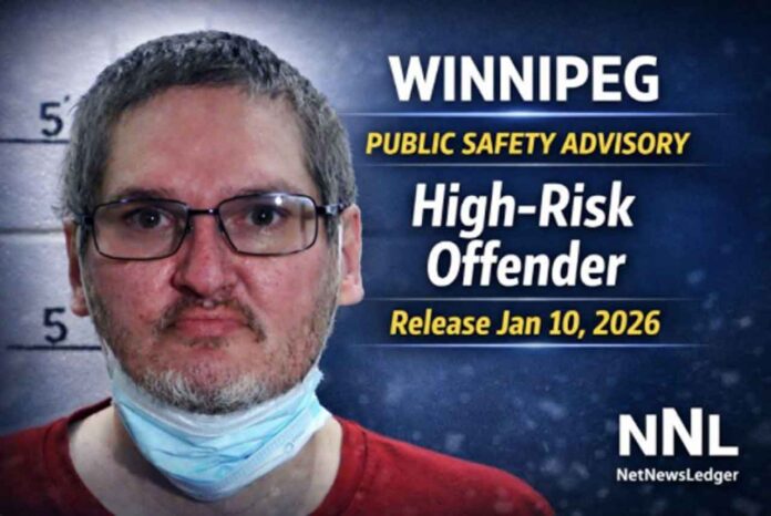Manitoba police issue high-risk offender advisory ahead of Winnipeg release Jan. 10, 2026