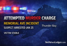 Attempted Murder Charge Laid After Memorial Avenue Weapons Incident, Thunder Bay Police Say Thunder Bay man charged with attempted murder after north-end weapons incident; victim stable.
