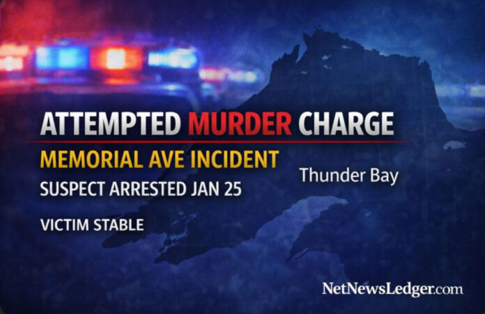 Thunder Bay man charged with attempted murder after north-end weapons incident; victim stable. Thunder Bay man charged with attempted murder after north-end weapons incident; victim stable.