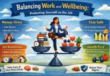 Balancing Work and Wellbeing: Protecting Yourself on the Job Jobs can take a toll on our mental and physical well-being. From dealing with long hours at a desk to high expectations from managers