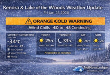 January 23, 2026: Kenora & Lake of the Woods Weather Forecast — Orange Cold Warning as Wind Chills Hit -48 Kenora–Lake of the Woods is under an Environment Canada Orange Cold Warning as wind chills plunge to -40 to -48 through the weekend. Get current conditions, a detailed multi-day forecast, frostbite risk guidance, and what to wear for extreme cold.
