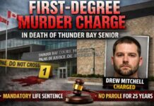 First-Degree Murder Charge Laid in Death of Thunder Bay Senior Thunder Bay man charged with First-Degree Murder in death of 85-year-old Hendrick Walinga following October assault