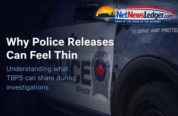 thunder-Bay-News-Releases-from-Police Thunder Bay Police, TBPS, police communications, media releases, investigations, public safety, court proceedings, privacy, victims rights, witness safety, fair trial, Thunder Bay news, Northwestern Ontario