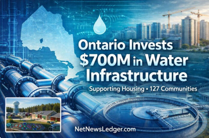 Ontario adds $700M for water, wastewater upgrades to support housing in 127 communities