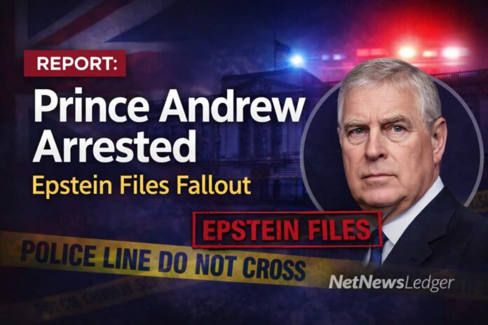 Former Prince Andrew Arrested in UK Probe Tied to “Epstein Files” Revelations