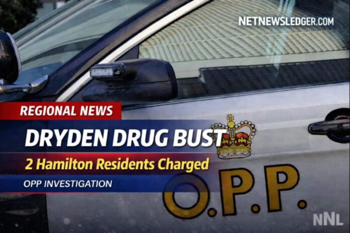 Dryden OPP charge two Hamilton residents; suspected fentanyl, cocaine and meth seized in probe.