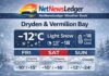 February 20, 2026: Dryden & Vermilion Bay Detailed Weekend Weather — Light Snow This Morning, Then Cloudy and Cold Dryden and Vermilion Bay weekend weather forecast for Feb 20–22, 2026: light snow ending Friday morning, then mostly cloudy with a 40% chance of flurries