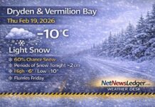 Feb 19 2026 – Dryden and Vermilion Bay Weather Outlook Dryden and Vermilion Bay Weather