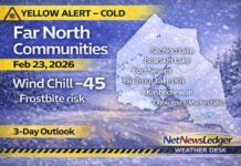 February 23, 2026: Northern Ontario Remote Communities Weather Report Far north Weather