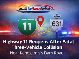 Highway 11 Reopens After Fatal Three-Vehicle Collision Near Kenogamisis Dam Road Highway 11 reopened after fatal crash near Kenogamisis Dam Road; OPP seek dashcam video.