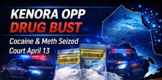 Kenora man charged with drug trafficking-related offences after OPP traffic stop Kenora OPP charge man after traffic stop; suspected cocaine and meth seized, court date April 13