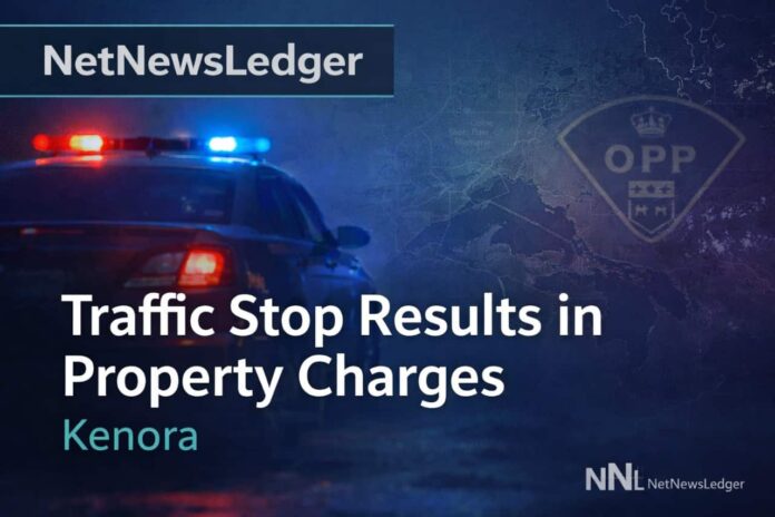 Kenora OPP stop on Hwy 17A leads to property and ID charges; bail hearing in Kenora.