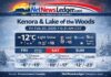 February 20, 2026: Kenora & Lake of the Woods Weekend Weather — Light Snow Early, Cloudy and Cold Through Sunday Kenora and Lake of the Woods weekend weather forecast for Feb 20–22, 2026: light snow ending Friday morning, then mostly cloudy with a 40% chance of flurries, highs near -6 to -12°C, and a sharp drop to -23°C Sunday night