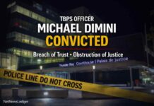 Thunder Bay Police officer Michael Dimini convicted of breach of trust, obstruction of justice Michael Dimini convicted over 2020 West Frederica entry and edits to a police report in Thunder Bay.