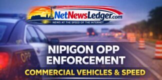 Nipigon OPP Target Commercial Vehicles, Speed in 12-Hour Traffic Blitz Nipigon OPP traffic blitz targets CMVs and speed: 62 charges and 11 warnings in 12 hours.