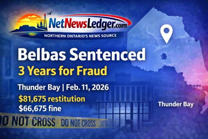 Richard Belbas gets 3 years for 17 fraud counts and a probation breach; restitution ordered.