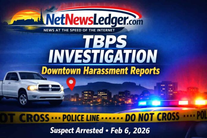 TBPS investigates downtown harassment reports tied to silver Dodge Ram; suspect arrested, more victims sought.