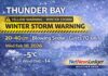 February 18, 2026: Thunder Bay Weather Forecast — Winter Storm Warning, Heavy Snow and Blowing Snow Today into Tonight Thunder Bay weather for Wednesday, February 18, 2026: Winter Storm Warning in effect with snow at times heavy and blowing snow. Storm totals of 20–40 cm possible and wind gusts up to 70 km/h, with near-zero visibility at times. Periods of snow continue Thursday and Friday.