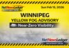 February 15, 2026: Winnipeg Weather Forecast — Dense Fog Advisory, Milder Sunday, Then Rain-to-Snow Midweek Winnipeg Weather Feb 15 2026