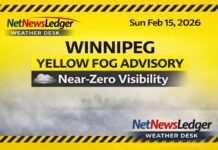 February 15, 2026: Winnipeg Weather Forecast — Dense Fog Advisory, Milder Sunday, Then Rain-to-Snow Midweek Winnipeg Weather Feb 15 2026